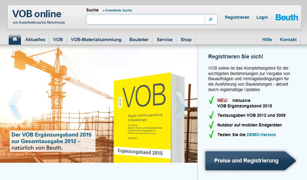 screenshot VOB online