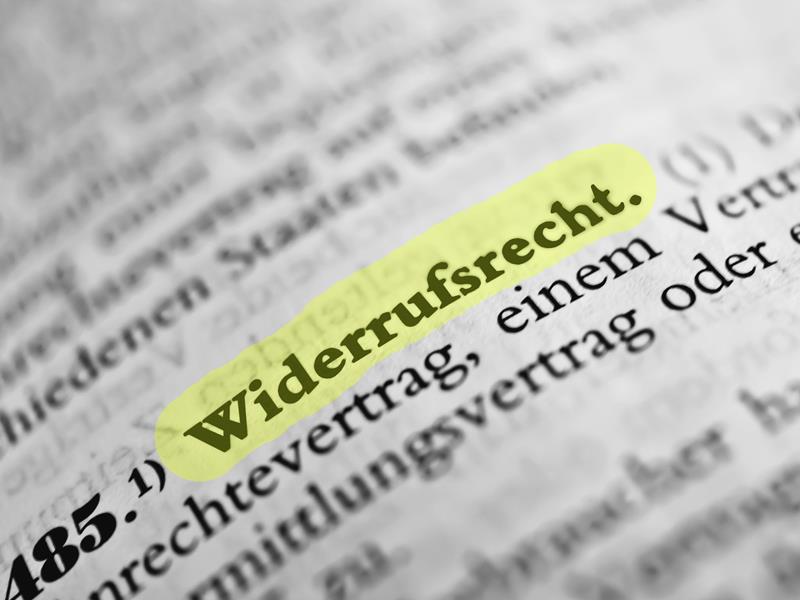 Widerrufsrecht